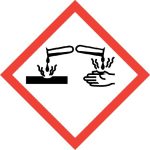 Gevarenpictogram: bijtend (GHS05)